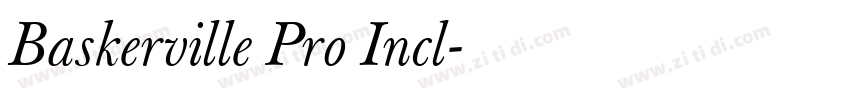 Baskerville Pro Incl字体转换